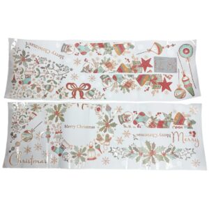 Kerst Raamstickers - Grote Kerstboom & Kerstkrans - Herbruikbare Statische Raamfolie - Winter Decoratie voor Ramen