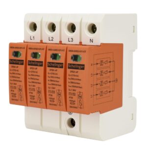 Schelinger Overspanningsbeveiliging 4-polig T1+T2 (B+C) - 275V AC - 50kA - DIN-rail - IP20