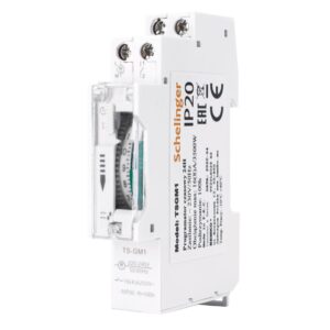 Schelinger Mechanische Tijdschakelaar 24 Uur - DIN-Rail - 16A - Dagprogramma - IP20 - 3500W - 96 Instellingen