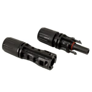 Schelinger MC4 Zonnepaneel Connector Set - Waterdicht IP67 - 1000V DC - 30A - PV Stekkers voor Zonnepanelen - Geschikt voor 4mm² & 6mm² - Zwart
