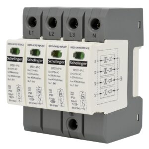 Schelinger Overspanningsbeveiliging 4-polig - 20kA (8/20) - Type T2 (C) - 275V AC - DIN-rail
