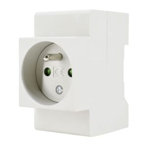 Schelinger DIN-rail Stopcontact 250V 16A - Penaarde - 2 Modules - IP20 - Rail 35mm - Opbouw Stopcontact