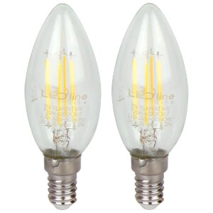 LED line LITE LED Filament Kaarslamp C35 E14 - 6W (vervangt 60W) - 720lm - Ø35mm - 230V - Energiezuinig - 2 stuks