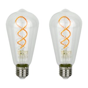 LED line PRIME LED Filament Edisonlamp ST64 E27 - 4W (vervangt 20W) - 230lm - Ø64mm - 230V - Dimbaar - Energiezuinig - 2 stuks