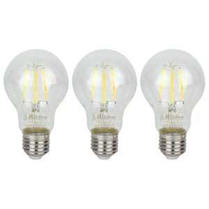 LED line LITE LED Filament Lamp A60 E27 - 4W (vervangt 40W) - 480lm - Ø60mm - 230V - Energiezuinig - 3 stuks