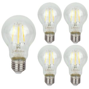 LED line LITE LED Filament Lamp A60 E27 - 4W (vervangt 40W) - 480lm - Ø60mm - 230V - Energiezuinig - 5 stuks