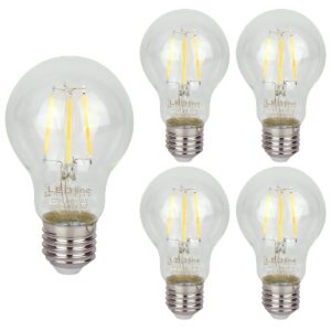 LED line LITE LED Filament Lamp A60 E27 - 4W (vervangt 40W) - 480lm - Ø60mm - 230V - Energiezuinig - 5 stuks