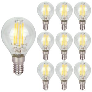 LED line LITE LED Filament Kogellamp G45 E14 - 4W (vervangt 40W) - 480lm - Ø45mm - 230V - Energiezuinig - 10 stuks
