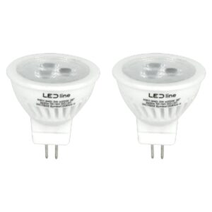 LED line PRIME LED Spot GU4 MR11 - 3W (vervangt 30W) - 330lm - Ø35mm - 12V - Energiezuinig - 2 stuks