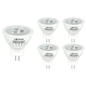 LED line PRIME LED Spot GU4 MR11 - 3W (vervangt 30W) - 330lm - Ø35mm - 12V - Energiezuinig - 5 stuks