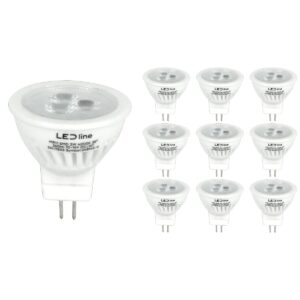 LED line PRIME LED Spot GU4 MR11 - 3W (vervangt 30W) - 330lm - Ø35mm - 12V - Energiezuinig - 10 stuks