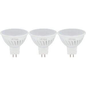 LED line PRIME LED Spot GU5.3 MR16 - 5W (vervangt 50W) - 600lm - Ø50mm - 12V - Energiezuinig - 3 stuks