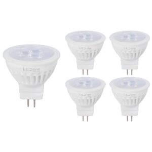 LED line PRIME LED Spot GU4 MR11 - 3W (vervangt 30W) - 330lm - Ø35mm - 12V - Energiezuinig - 5 stuks