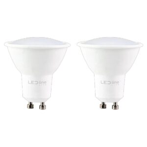 LED line LITE LED Spot GU10 - 5W (vervangt 40W) - 450lm - Ø50mm - 230V - Energiezuinig - 2 stuks