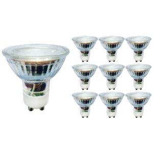 LED line LED Spot GU10 - 5W (vervangt 30W) - 410lm - Ø50mm - 230V - Energiezuinig - 10 stuks