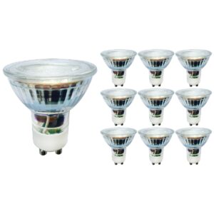 LED line LED Spot GU10 - 5W (vervangt 30W) - 410lm - Ø50mm - 230V - Energiezuinig - 10 stuks