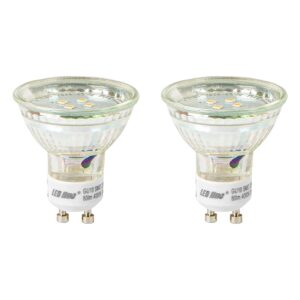 LED line LED Spot GU10 - 1W (vervangt 6W) - 80lm - Ø50mm - 230V - Energiezuinig - 2 stuks