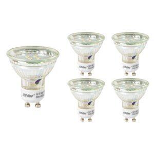 LED line LED Spot GU10 - 1W (vervangt 6W) - 80lm - Ø50mm - 230V - Energiezuinig - 5 stuks