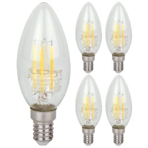 LED line LITE LED Filament Kaarslamp C35 E14 - 5W (vervangt 50W) - 600lm - Ø35mm - 230V - Dimbaar - Energiezuinig - 5 stuks