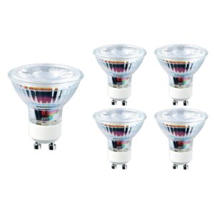LED line LED Spot GU10 - 3W (vervangt 20W) - 273lm - Ø50mm - 230V - Energiezuinig - 5 stuks