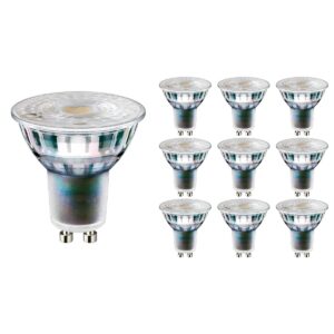 LED line LED Spot GU10 - 5.5W (vervangt 40W) - 550lm - Ø50mm - 230V - Dimbaar - Energiezuinig - 10 stuks