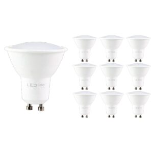LED line LITE LED Spot GU10 - 5W (vervangt 40W) - 450lm - Ø50mm - 230V - Energiezuinig - 10 stuks