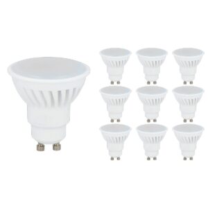 LED line LED Spot GU10 - 7W (vervangt 50W) - 630lm - Ø50mm - 230V - Energiezuinig - 10 stuks