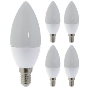 Optonica LED Lamp E14 - 6W (vervangt 50W) - 480lm - 2700K Warm Wit - 230V - Dimbaar - Energiezuinig - 5 stuks