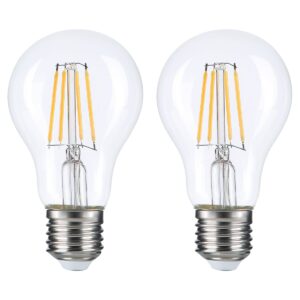 Optonica LED Filament Lamp A60 E27 - 8W (vervangt 55W) - 810lm - 2700K Warm Wit - 230V - Ø60mm - Energiezuinig - 2 stuks