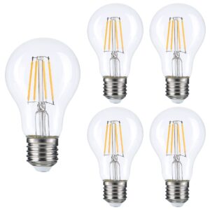 Optonica LED Filament Lamp A60 E27 - 8W (vervangt 55W) - 810lm - 2700K Warm Wit - 230V - Ø60mm - Energiezuinig - 5 stuks