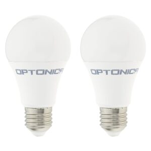 Optonica LED Lamp A60 E27 - 10.5W (vervangt 90W) - 1055lm - 4500K Neutraal Wit - 230V - Ø60mm - Energiezuinig - 2 stuks
