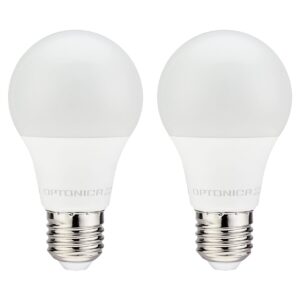 Optonica LED Lamp A60 E27 - 9W (vervangt 70W) - 806lm - 2700K Warm Wit - 230V - Ø60mm - Dimbaar - Energiezuinig - 2 stuks