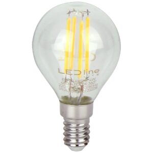 LED line LITE LED Filament Kogellamp G45 E14 - 4W (vervangt 40W) - 480lm - Ø45mm - 230V - Energiezuinig