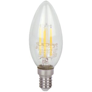 LED line LITE LED Filament Kaarslamp C35 E14 - 5W (vervangt 50W) - 600lm - Ø35mm - 230V - Dimbaar - Energiezuinig