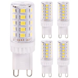 Optonica LED Insteeklamp G9 - 4W (vervangt 35W) - 400lm - 4500K Neutraal Wit - 230V - Dimbaar - Energiezuinig - 5 stuks