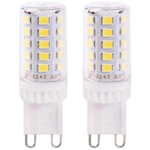 Optonica LED Insteeklamp G9 - 4W (vervangt 35W) - 400lm - 6000K Koel Wit - 230V - Dimbaar - Energiezuinig - 2 stuks