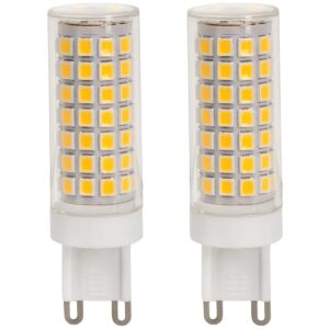 Optonica LED Insteeklamp G9 - 6W (vervangt 60W) - 660lm - 2800K Warm Wit - 230V - Ø18mm - Dimbaar - Energiezuinig - 2 stuks