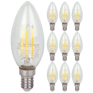 LED line LITE LED Filament Kaarslamp C35 E14 - 5W (vervangt 50W) - 600lm - Ø35mm - 230V - Dimbaar - Energiezuinig - 10 stuks