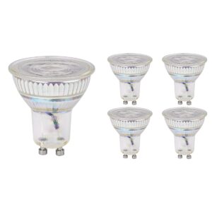 Optonica LED Spot GU10 - 6W (vervangt 60W) - 700lm - 4500K Neutraal Wit - 230V - Dimbaar - Energiezuinig - 5 stuks