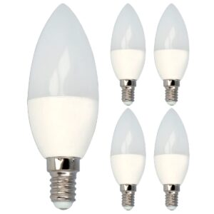 LED line LITE LED Kaarslamp C37 E14 - 6W (vervangt 40W) - 522lm - Ø37mm - 230V - Energiezuinig - 5 stuks