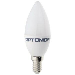 Optonica LED Kaarslamp C37 E14 - 3.7W (vervangt 25W) - 320lm - 2700K Warm Wit - 230V - Energiezuinig