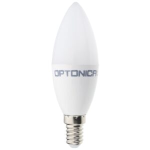Optonica LED Kaarslamp C37 E14 - 8W (vervangt 60W) - 710lm - 4500K Neutraal Wit - 230V - Ø37mm - Energiezuinig