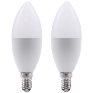 Optonica LED Kaarslamp C38 E14 - 10W (vervangt 85W) - 1000lm - 2700K Warm Wit - 230V - Ø38mm - Energiezuinig - 2 stuks