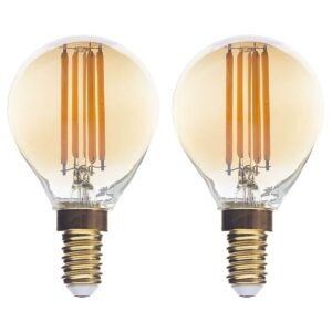 Optonica LED Kogellamp G45 E14 - 4W (vervangt 35W) - 400lm - 2500K Extra Warm Wit - 230V - Ø45mm - Energiezuinig - 2 stuks