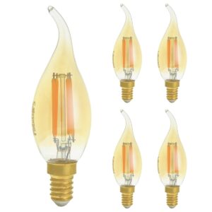 Optonica LED Buislamp T35 E14 - 4W (vervangt 35W) - 400lm - 2500K Extra Warm Wit - 230V - Ø35mm - Energiezuinig - 5 stuks