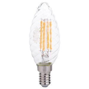 Optonica LED Filament Kaarslamp C35 E14 - 4W (vervangt 30W) - 400lm - 2700K Warm Wit - 230V - Ø35mm - Energiezuinig