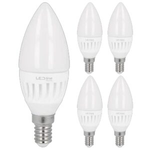 LED line PRIME LED Kaarslamp C37 E14 - 5W (vervangt 60W) - 700lm - Ø37mm - 230V - Energiezuinig - 5 stuks