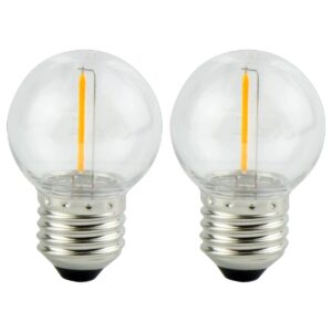LED line LITE LED Filament Kogellamp G45 E27 - 1W (vervangt 4W) - 50lm - Ø45mm - 230V - Energiezuinig - 2 stuks