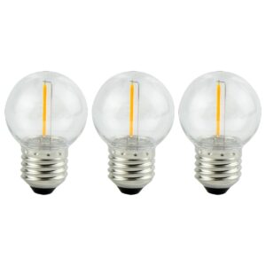 LED line LITE LED Filament Kogellamp G45 E27 - 1W (vervangt 4W) - 50lm - Ø45mm - 230V - Energiezuinig - 3 stuks