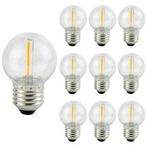LED line LITE LED Filament Kogellamp G45 E27 - 1W (vervangt 4W) - 50lm - Ø45mm - 230V - Energiezuinig - 10 stuks